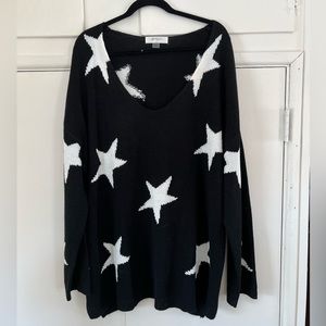 Plus Black Star Sweater